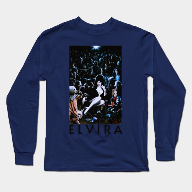 Princess of Darkness Elvira Long Sleeve T-Shirt by hot_issue